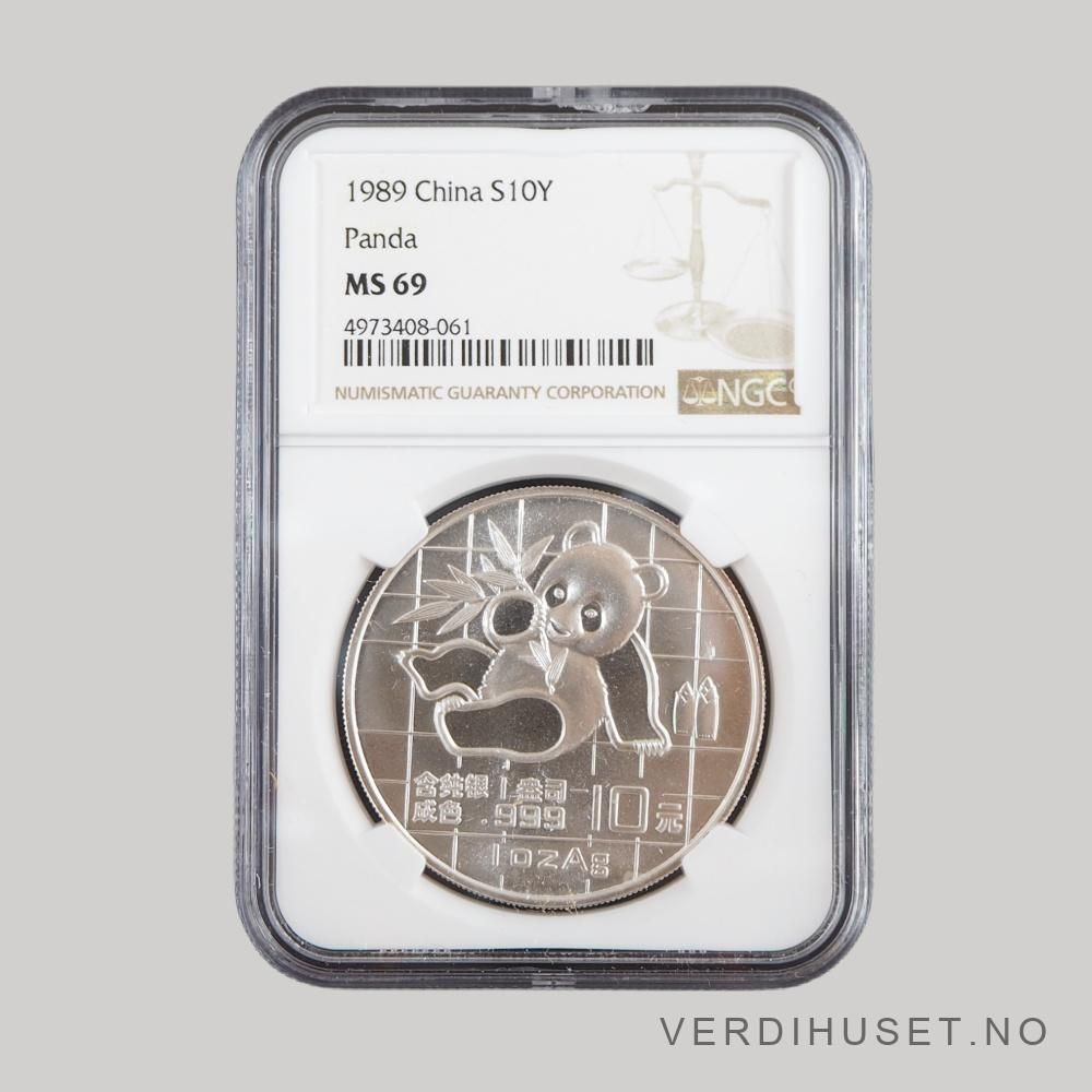 10 Yuan 1989  MS 69 - Panda