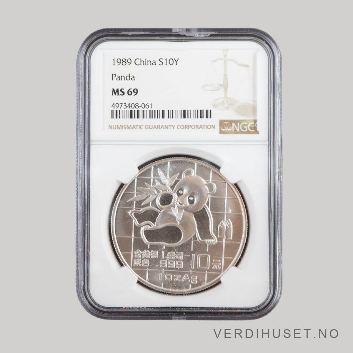 10 Yuan 1989  MS 69 - Panda