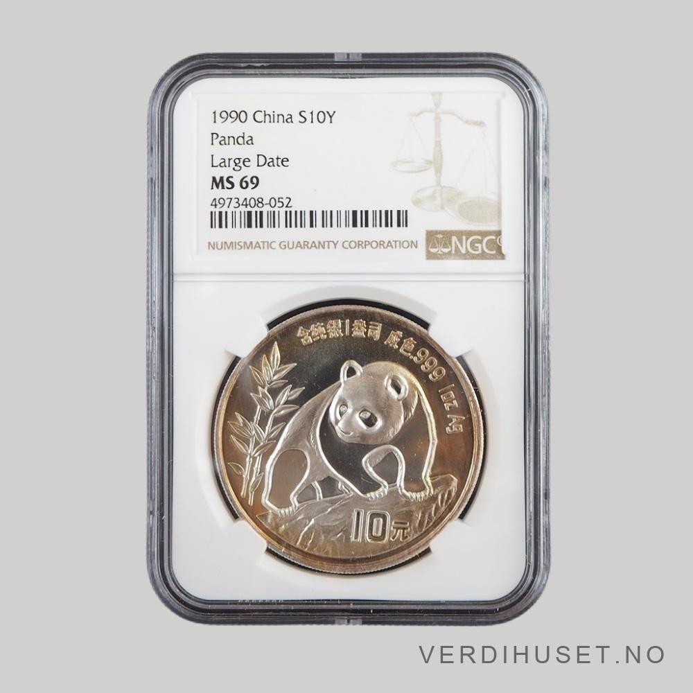10 Yuan 1990 MS 69 - Panda
