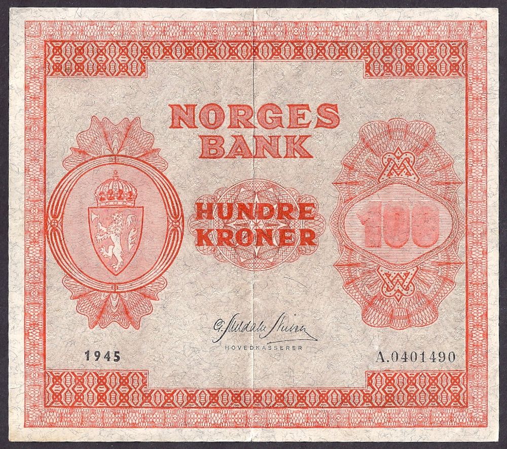 100 kr 1945 A Kv g1+ (A.0401490)