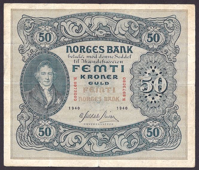 Hovedbilde 50 kr 1940 B kv 1