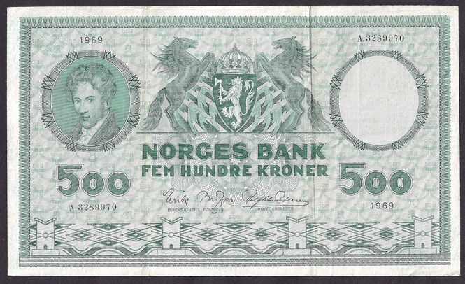 Hovedbilde 500 Kr 1969 A kv s1 (A.3289970)