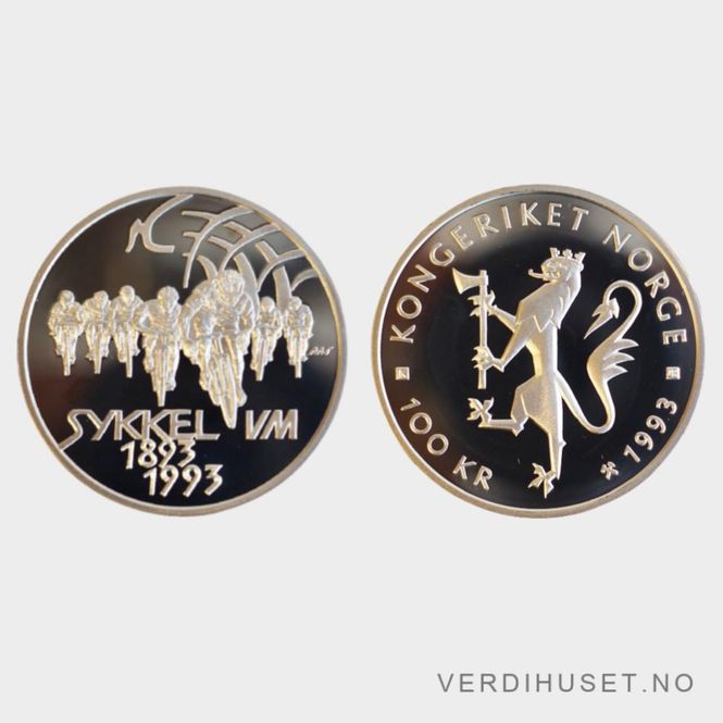 Hovedbilde 100 kr 1993 - Sykkel-VM, Landeveissykling 
