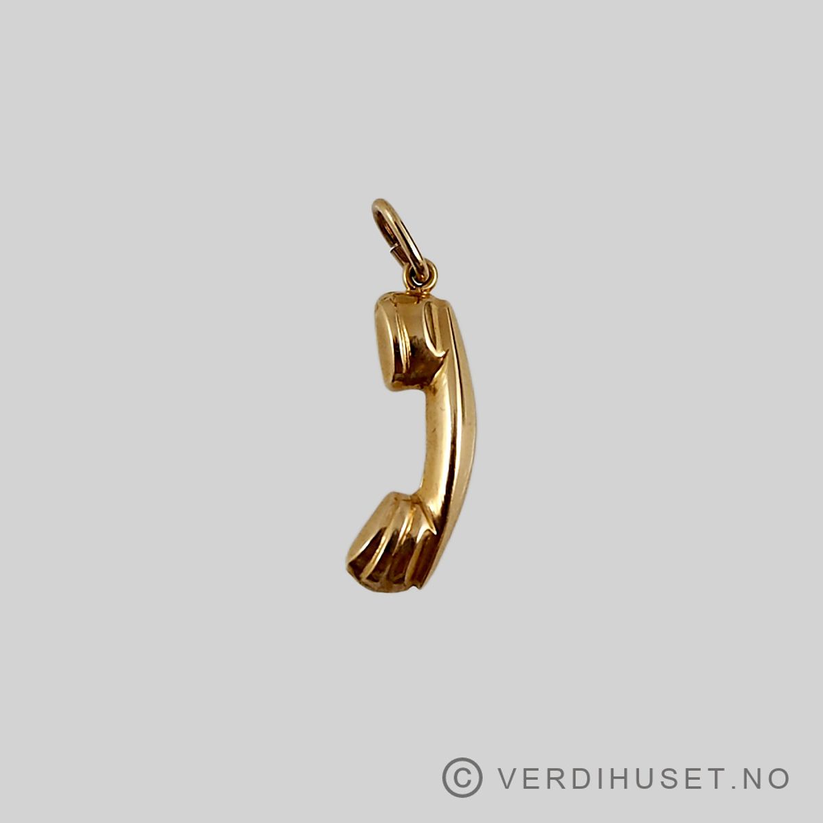 Charm i 18 K gull - Telefon-rør