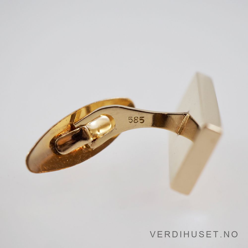 Mansjettknapper i 14 K gull