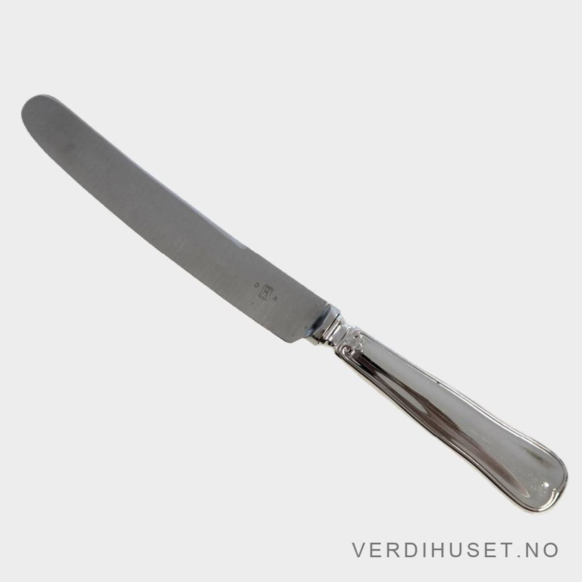 Kniv, stor m/kort skaft (eldre design) - 24,5 cm - Riflet