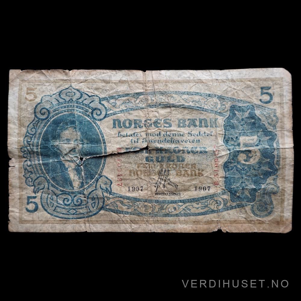 5 Kr 1907 B Kv 1-/2 (B.5409497) - R