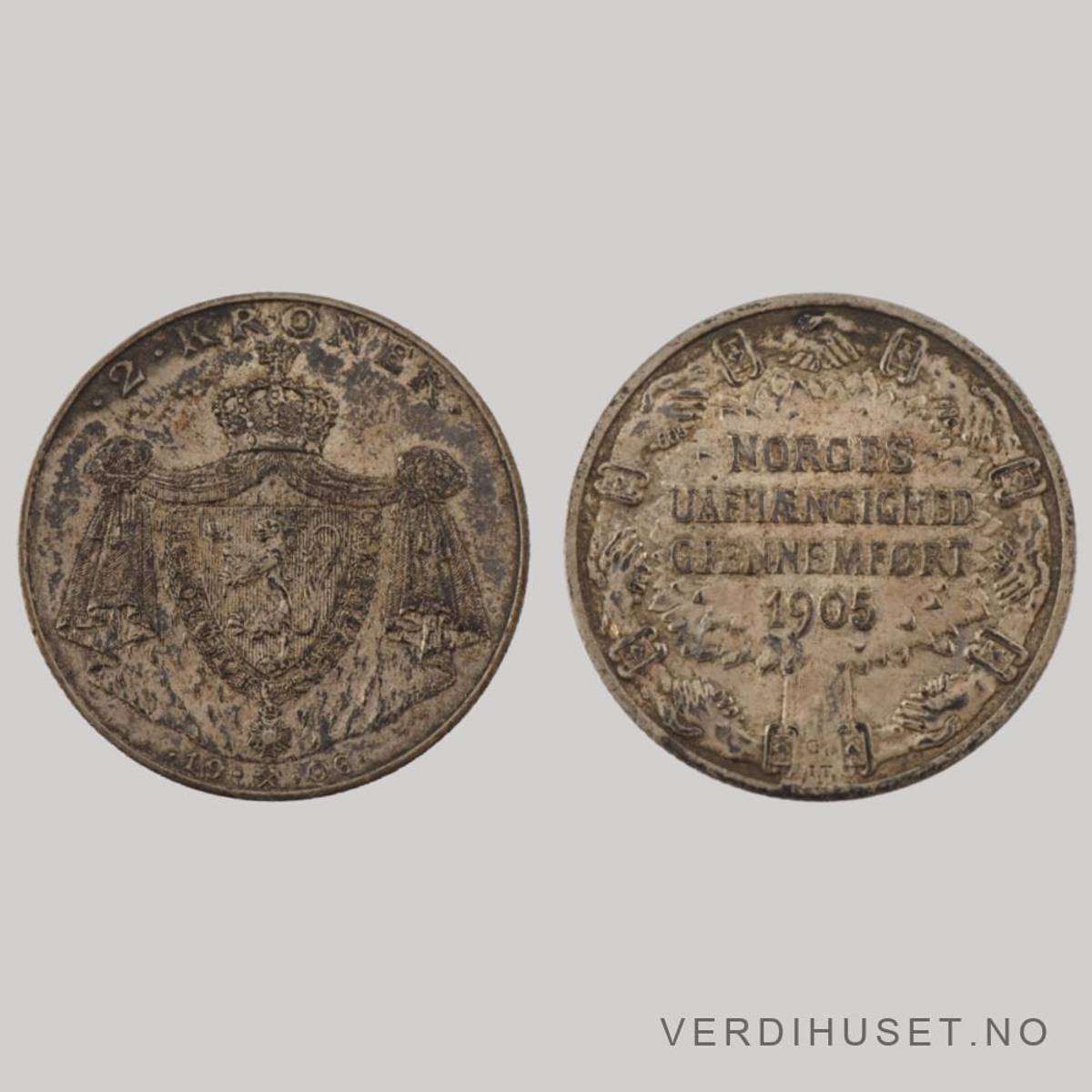 2 Kr 1906 Kv 0/01 - Stort skjold