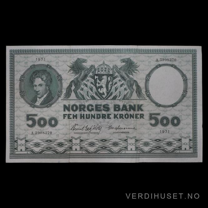 Hovedbilde 500 Kr 1971 A Kv 1 (A.3908370)