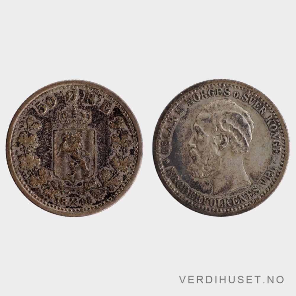 50 Øre 1898 Kv 1+