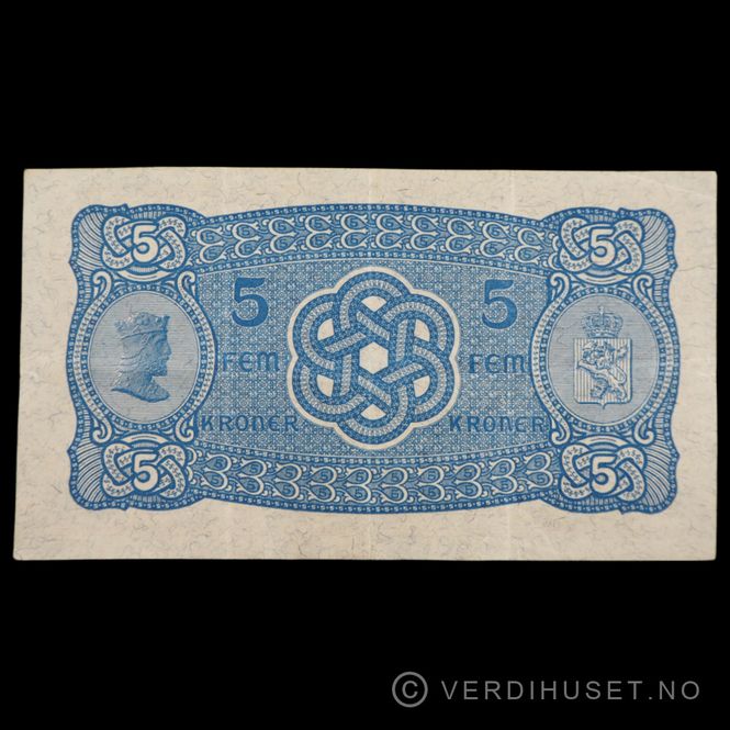 Hovedbilde 5 kr 1937 O Kv 1+ (O.8734966)