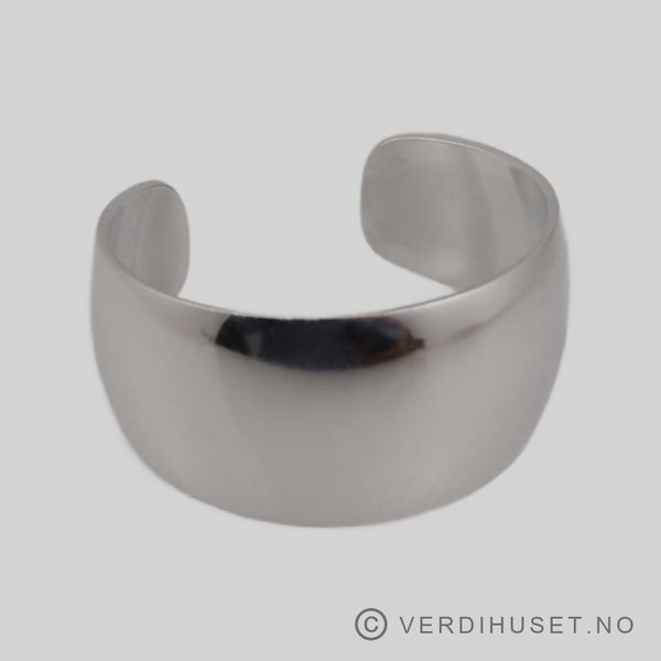 Hovedbilde Massiv, bred armring i sølv - Chr. Veilskov, DK