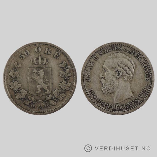 Hovedbilde 50 Øre 1902 Kv 1
