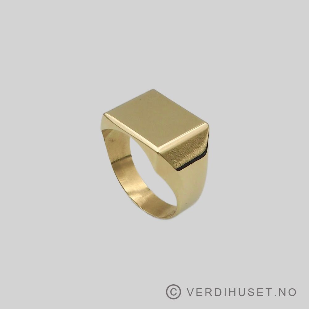 Herre-ring i 14 K gull
