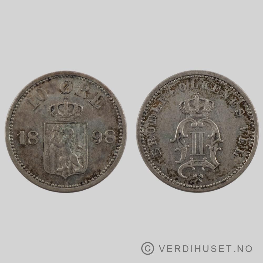10 øre 1898 Kv 01
