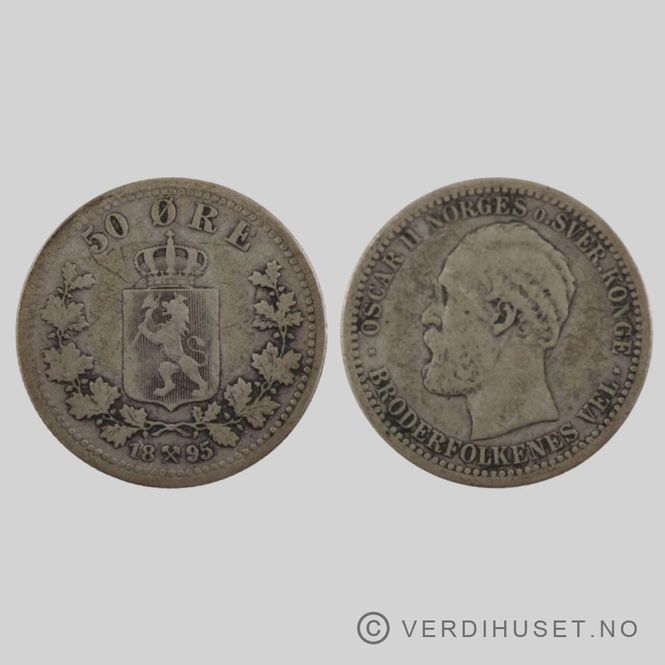Hovedbilde 50 Øre 1895 Kv 1-
