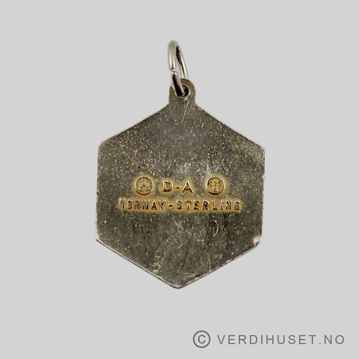 Anheng i forgylt sølv med emalje - Stjernetegn Vekten