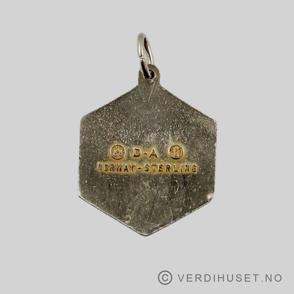 Hovedbilde Anheng i forgylt sølv med emalje - Stjernetegn ...