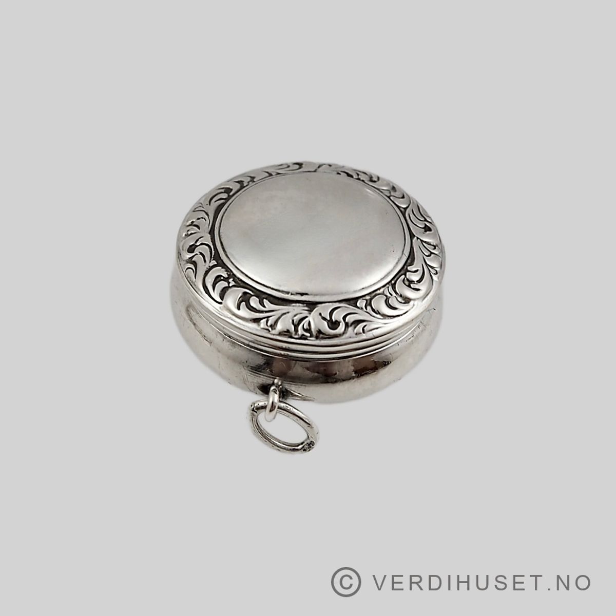 Anheng/Pille-eske i sølv