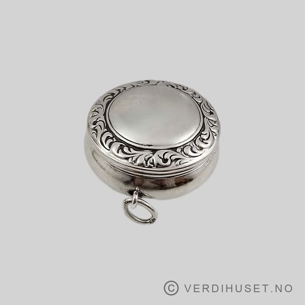 Hovedbilde Anheng/Pille-eske i sølv