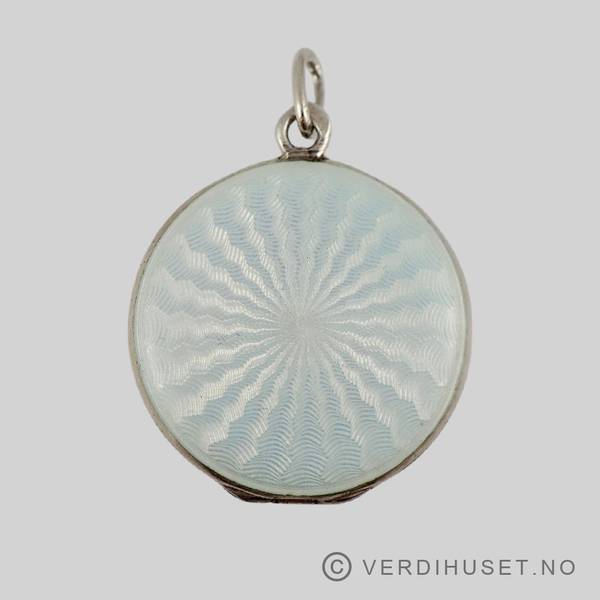 Hovedbilde Anheng/Medaljong i sølv med emalje