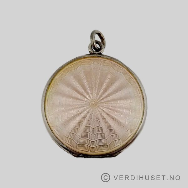 Hovedbilde Anheng/Medaljong i sølv med emalje