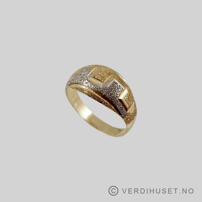 Hovedbilde Ring i 14 K hvitt og gult gull