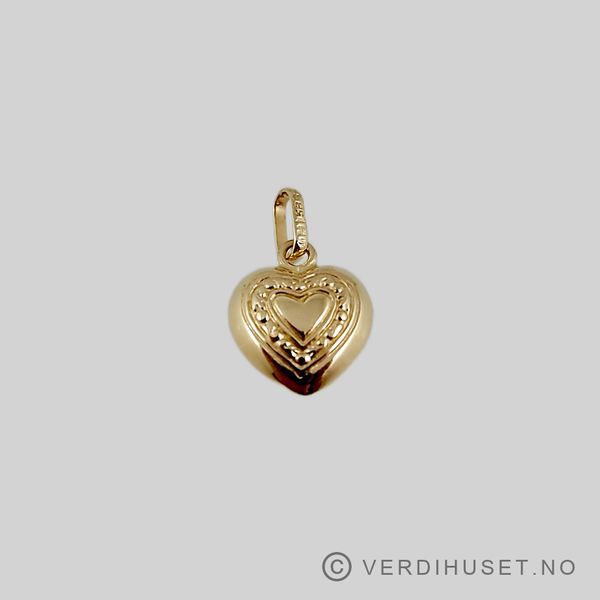Hovedbilde Charm i 14 K gull - Hjerte