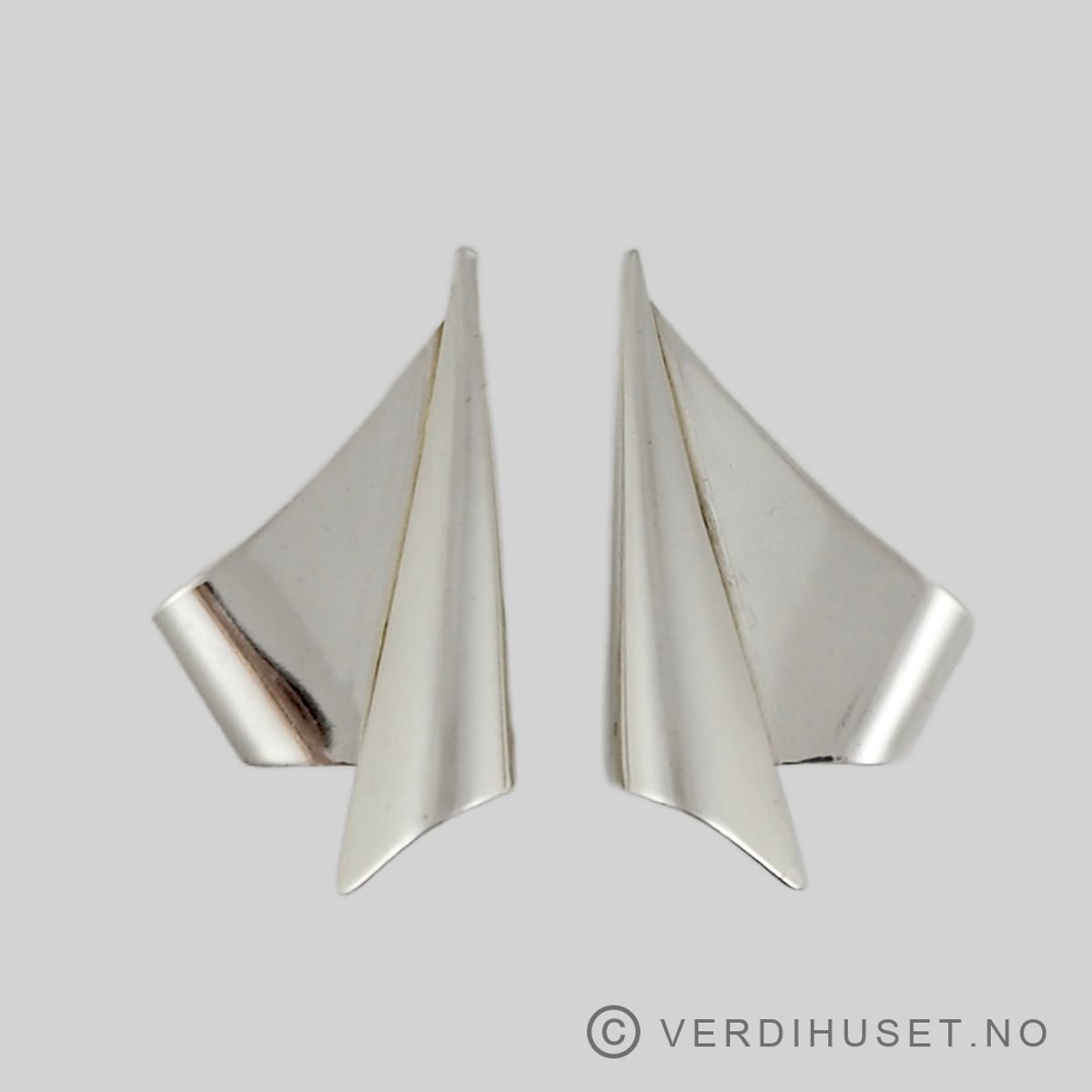 Øreklips i sølv - D-A