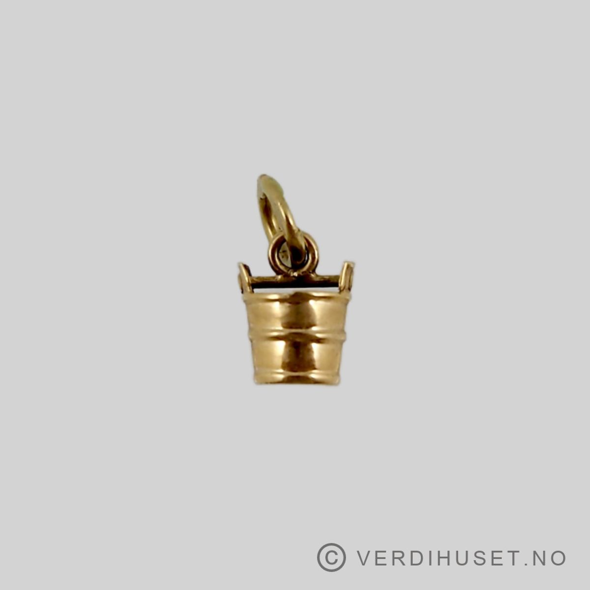 Charm i 14 K gull - Bøtte