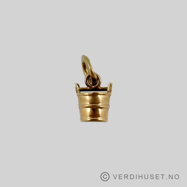 Hovedbilde Charm i 14 K gull - Bøtte