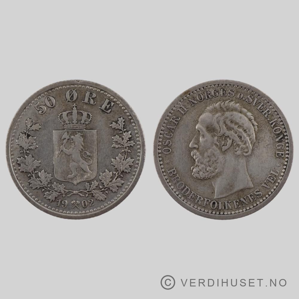 50 Øre 1902 Kv 1+