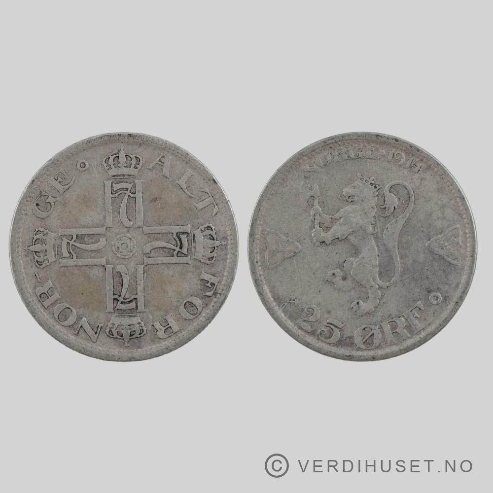 25 Øre 1914 Kv 1