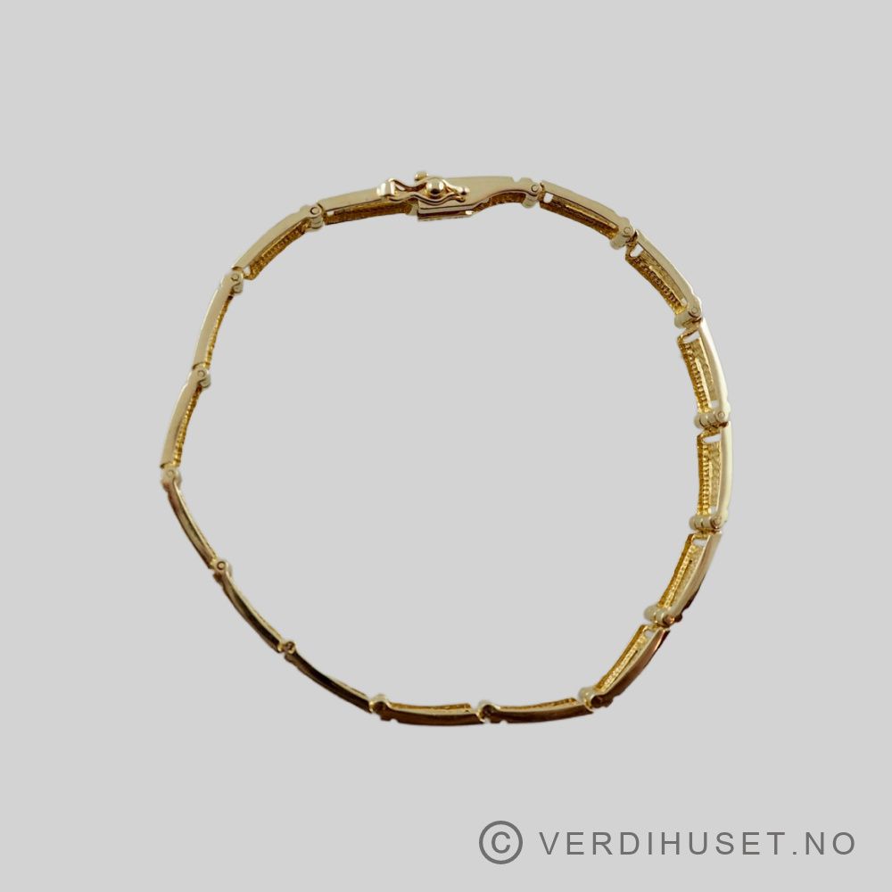 Armbånd i 14 K gull