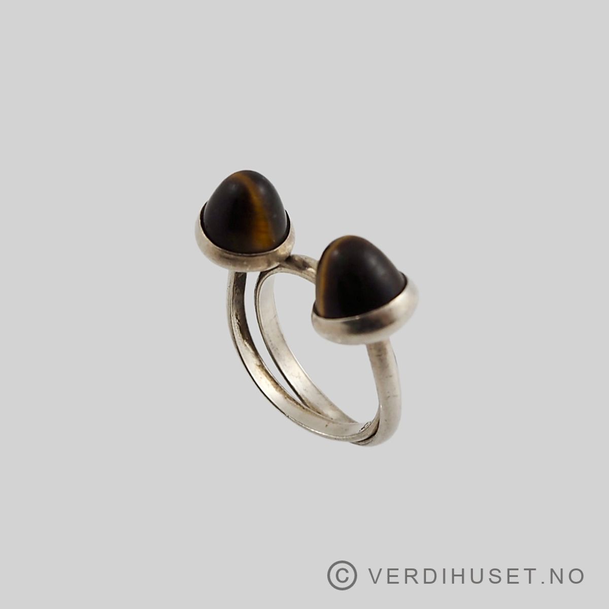 Ring i sølv med tigerøye - N.E. From