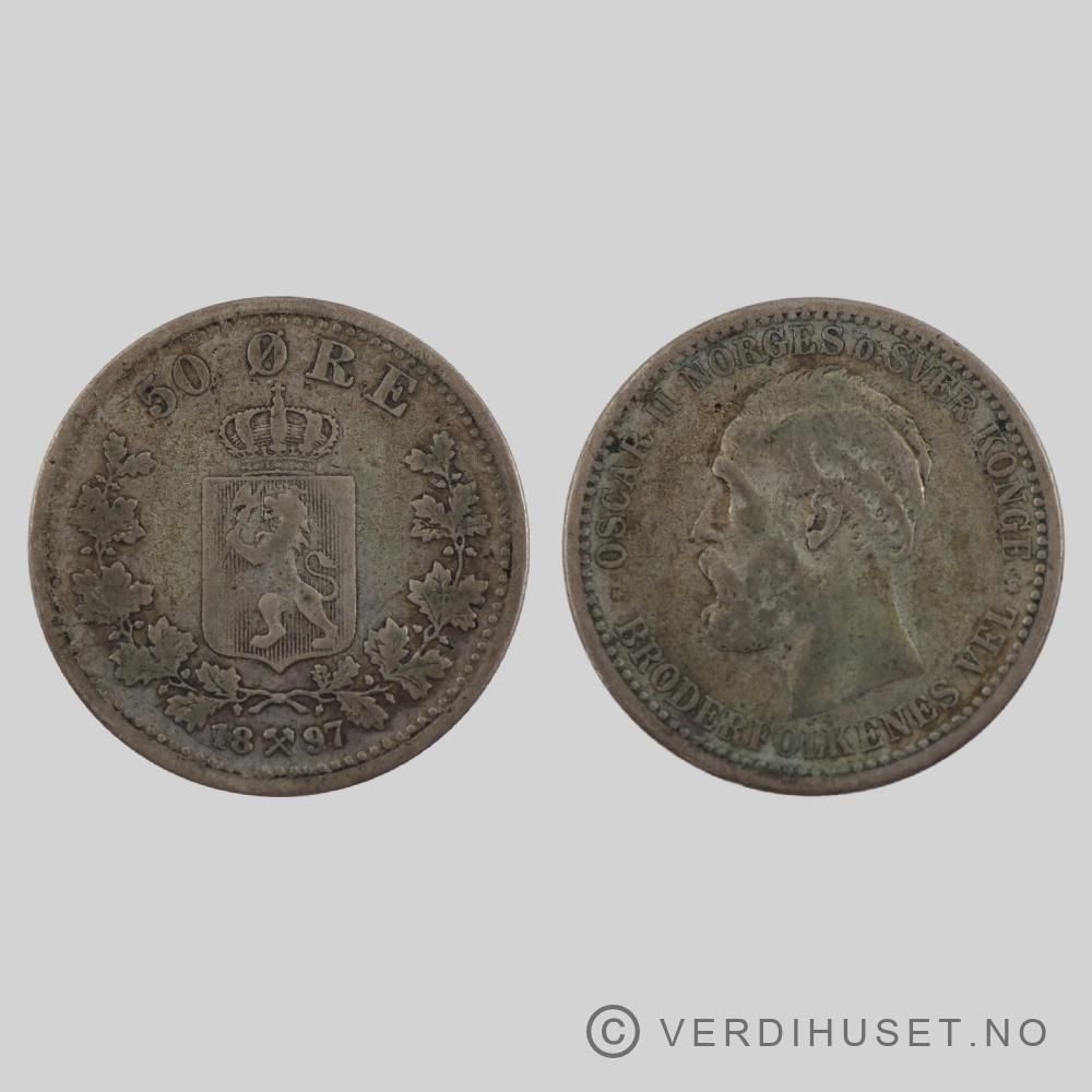 50 Øre 1897 Kv 1