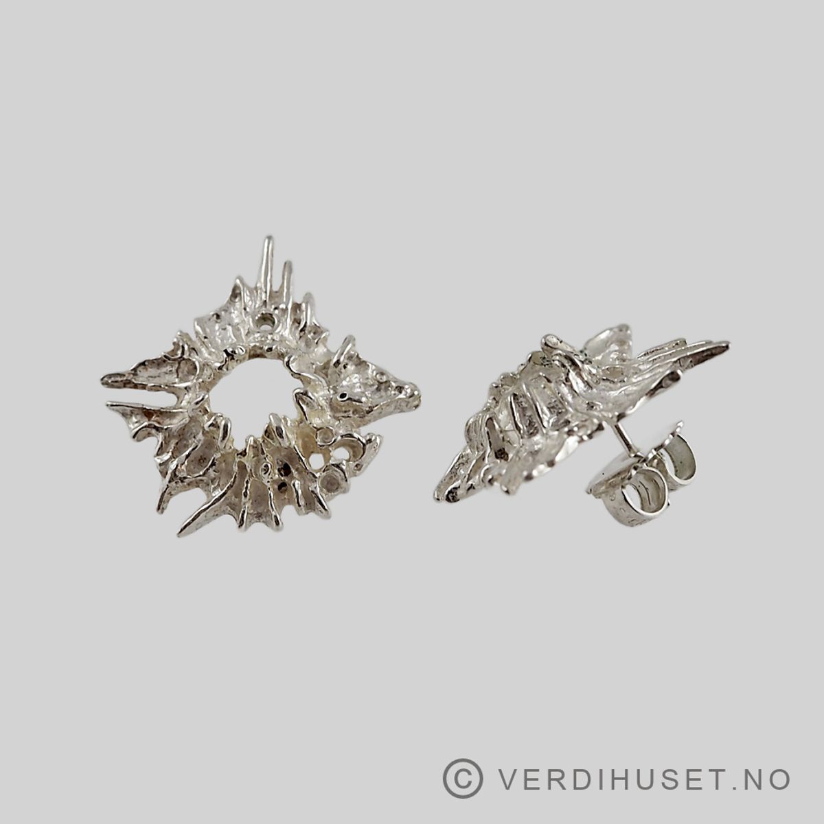 Ørepynt i sølv - Juhls, Kautokeino