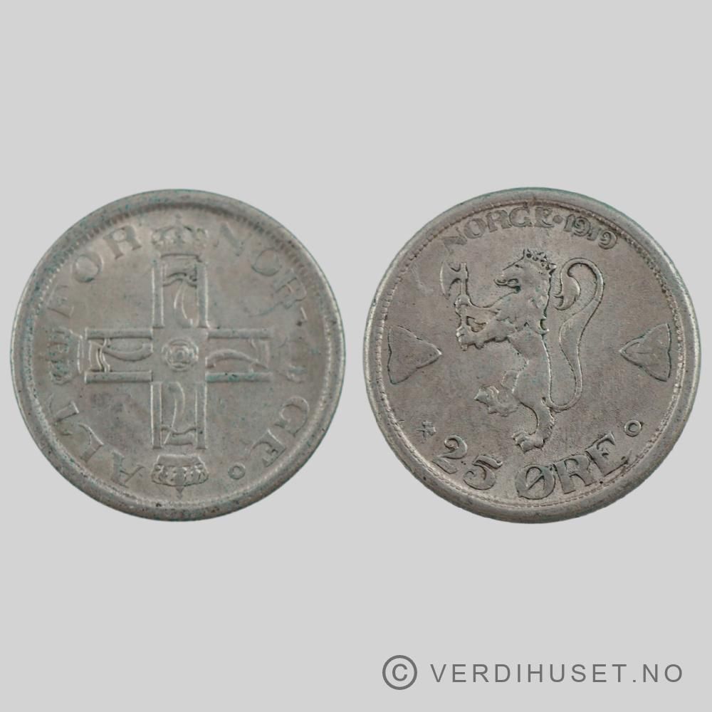25 Øre 1919 Kv 01