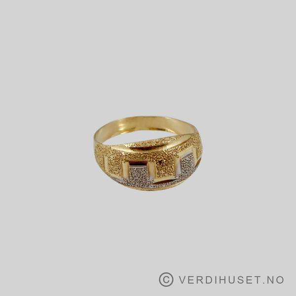 Hovedbilde Ring i 14 K hvitt og gult gull