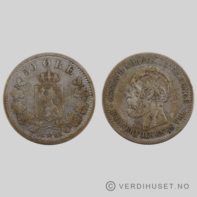 Hovedbilde 50 Øre 1895 Kv 1
