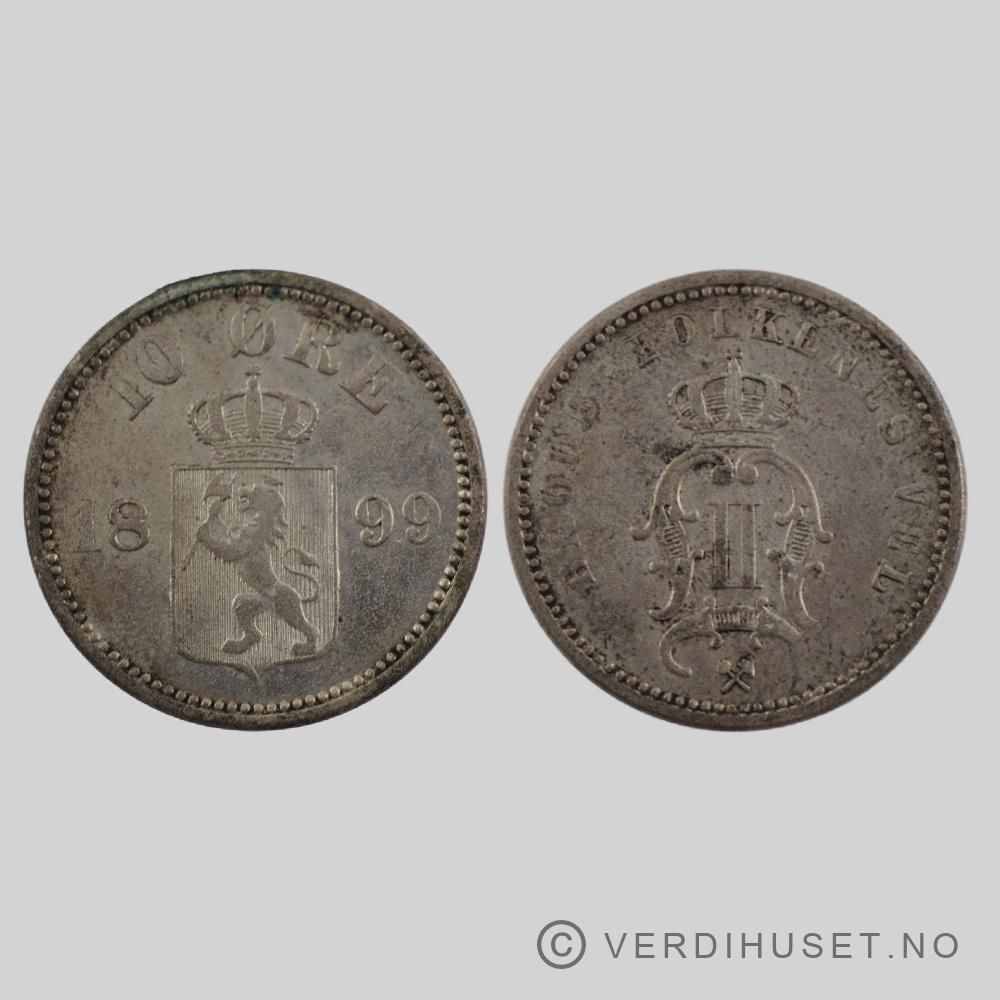 10 øre 1899 Kv 1+