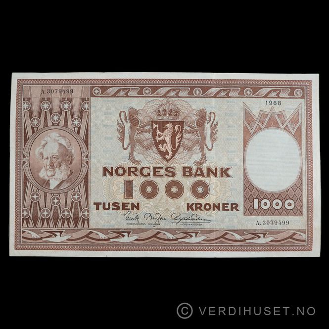 Hovedbilde 1000 Kr 1968 A Kv 1 (A.3079499)