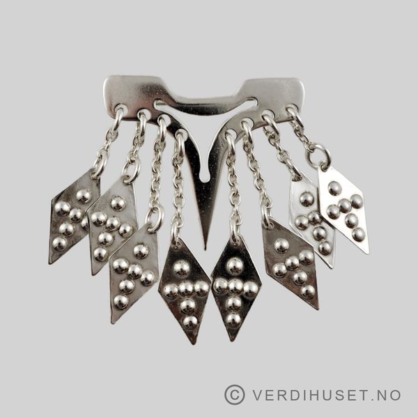 Hovedbilde Brosje i sølv - Juhls, Kautokeino